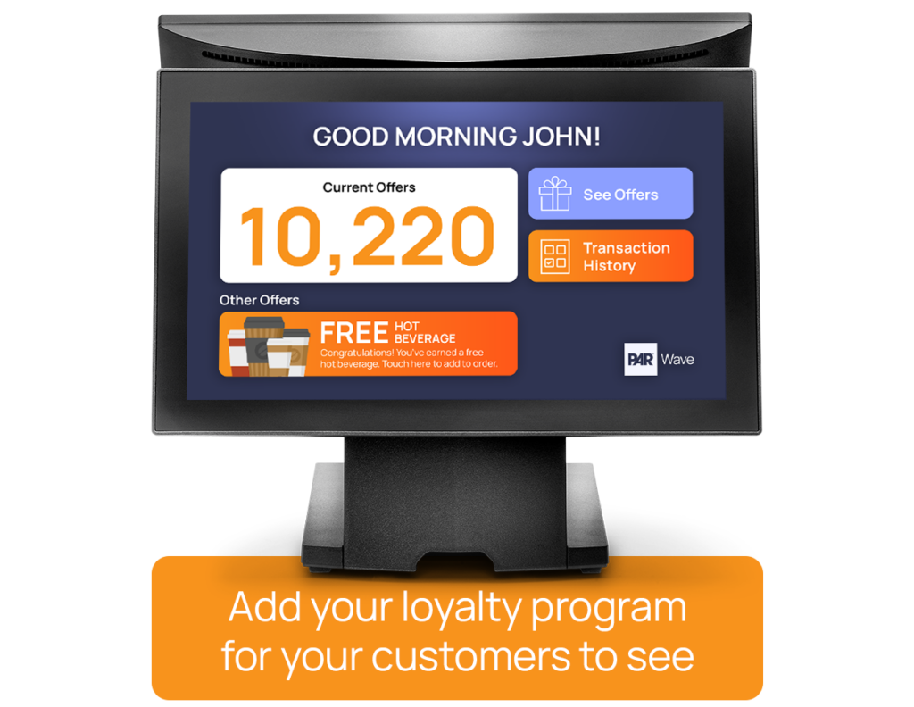Add your loyalty program for your customers to see