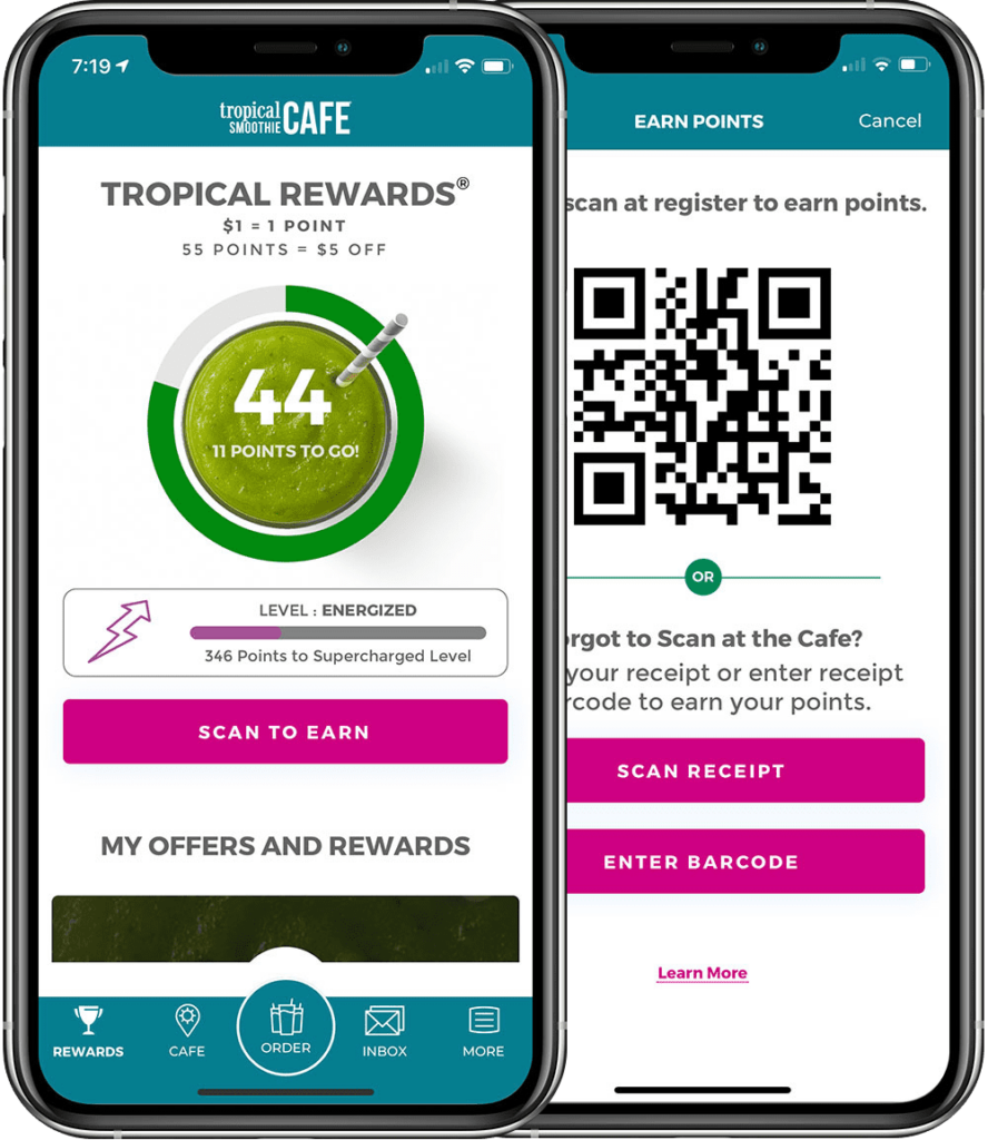 Tropical Smoothie App