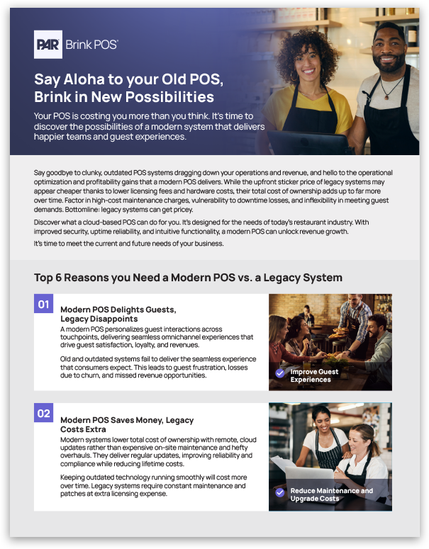 Say Aloha to your Old POS, Brink in New Possibilities