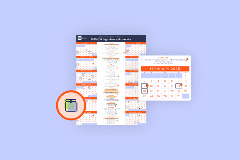 2025 high demand delivery calendar